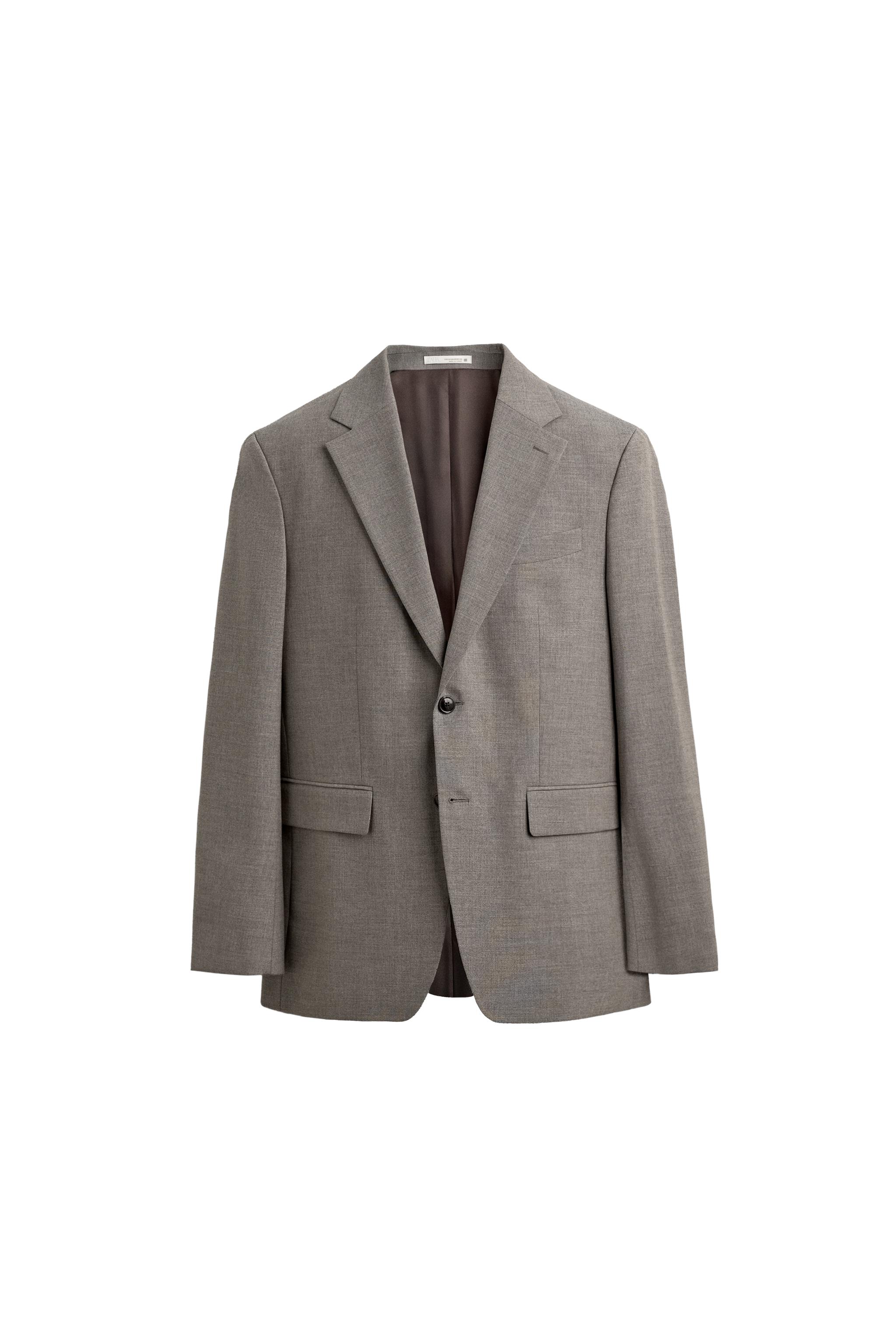 BLAZER REGULAR FIT COSTUME STRUCTURÉ